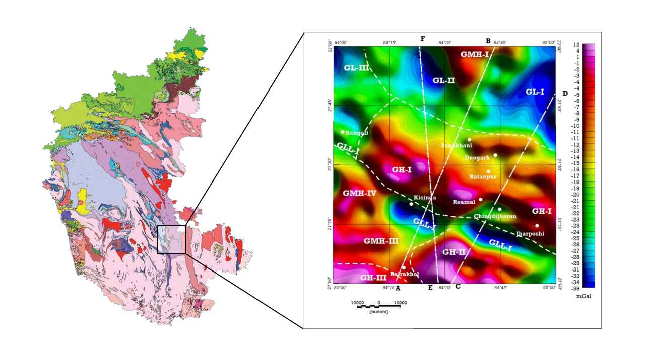 Ground Gravity Data of Karnataka and Andhra Pradesh