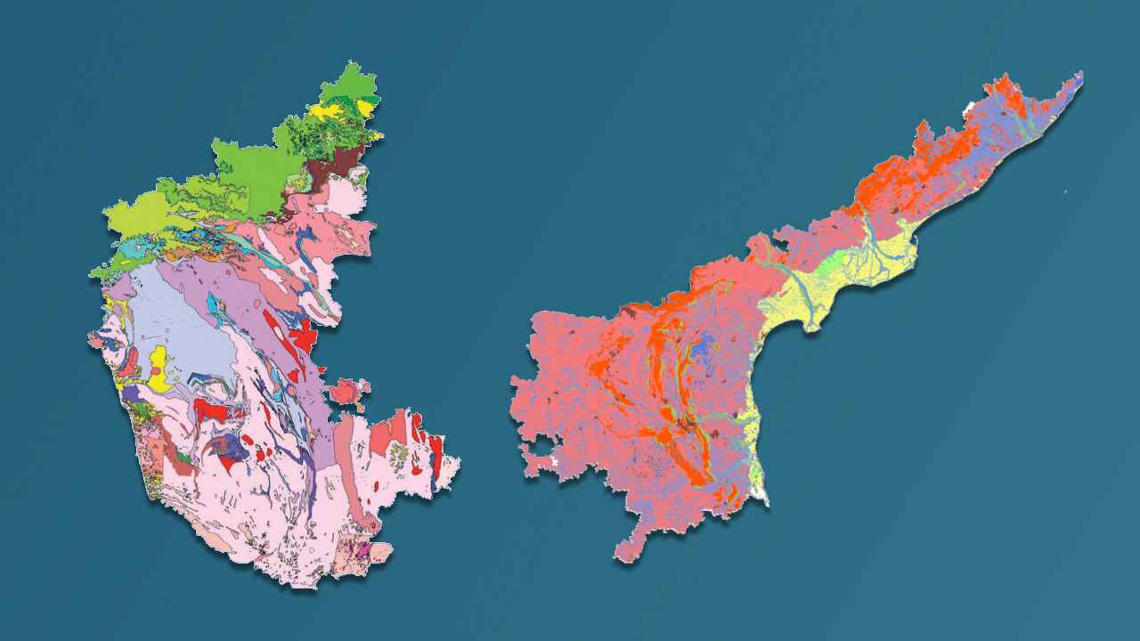 Geochronology Map of Karnataka and Andhra Pradesh